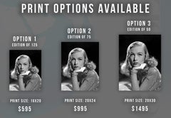Veronica Lake Classical Glamour Portrait Fine Art Print