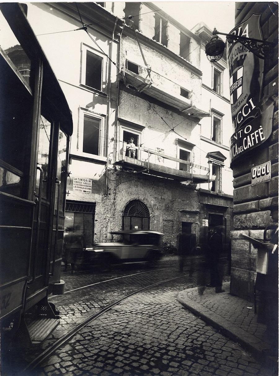 Via Alessandrina - Disappeared Rome - Two Vintage Photos Early 20th Century - Photograph by Unknown