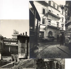 Via Alessandrina - Disappeared Rome - Two Vintage Photos Early 20th Century