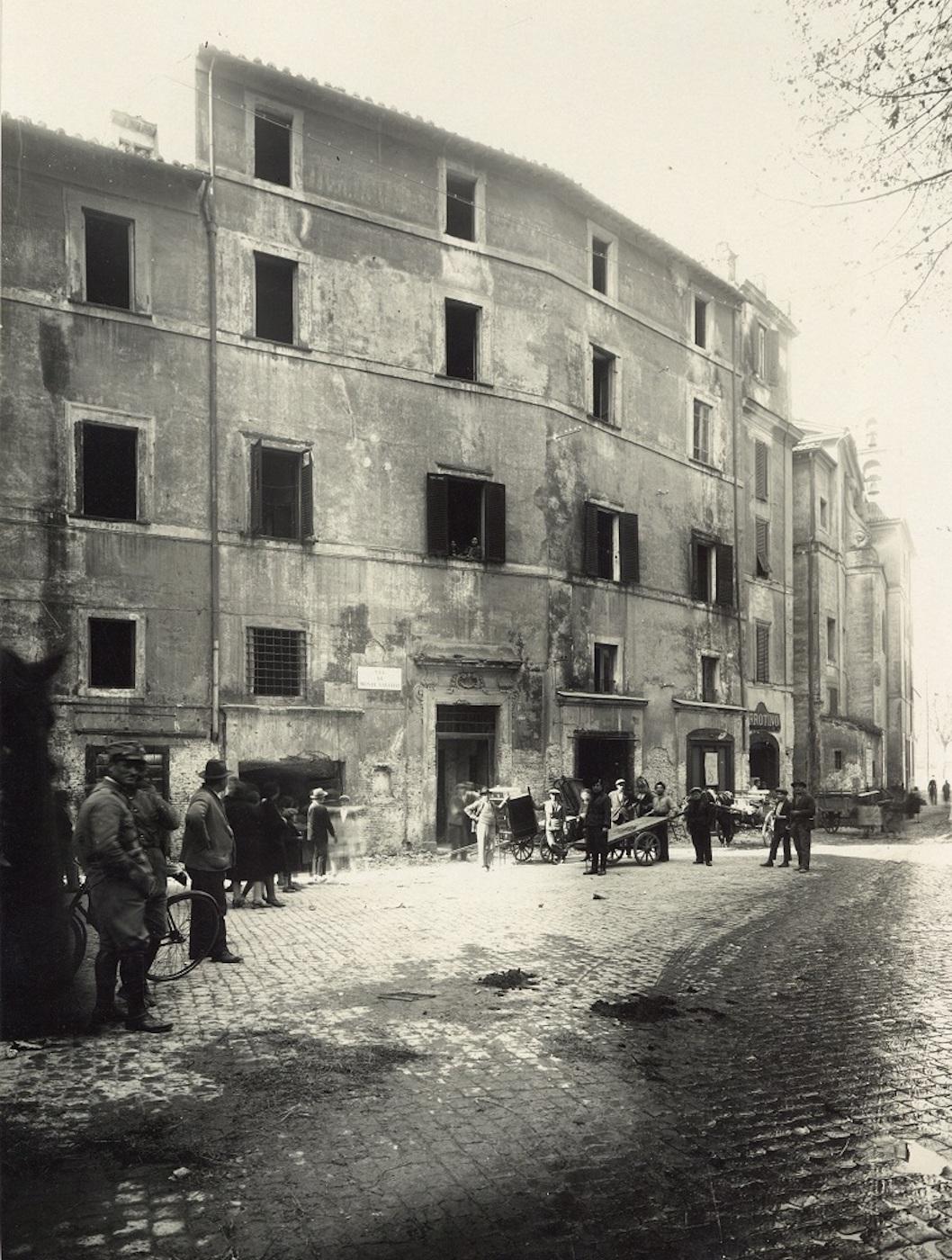 Via di Monte Savello - Disappeared Rome - Vintage Photo 1920s