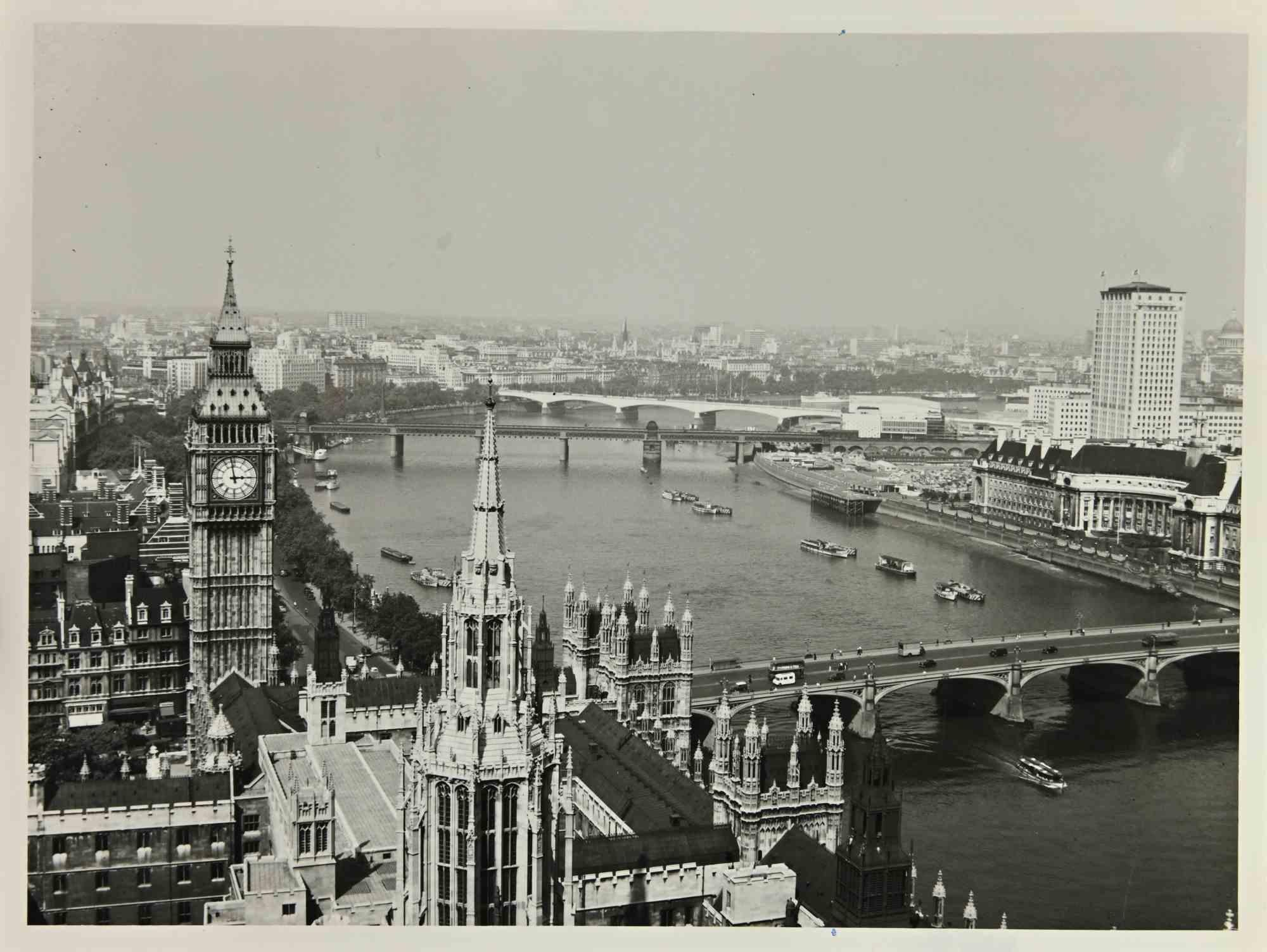 Unknown Figurative Photograph - View From Victoria Tower - London Photograph - Vintage Photograph - 1960s