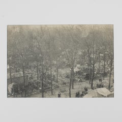 Vista de la Feria de Otoño de 1927 en Lyon, Fotografía en blanco y negro de gelatina de plata