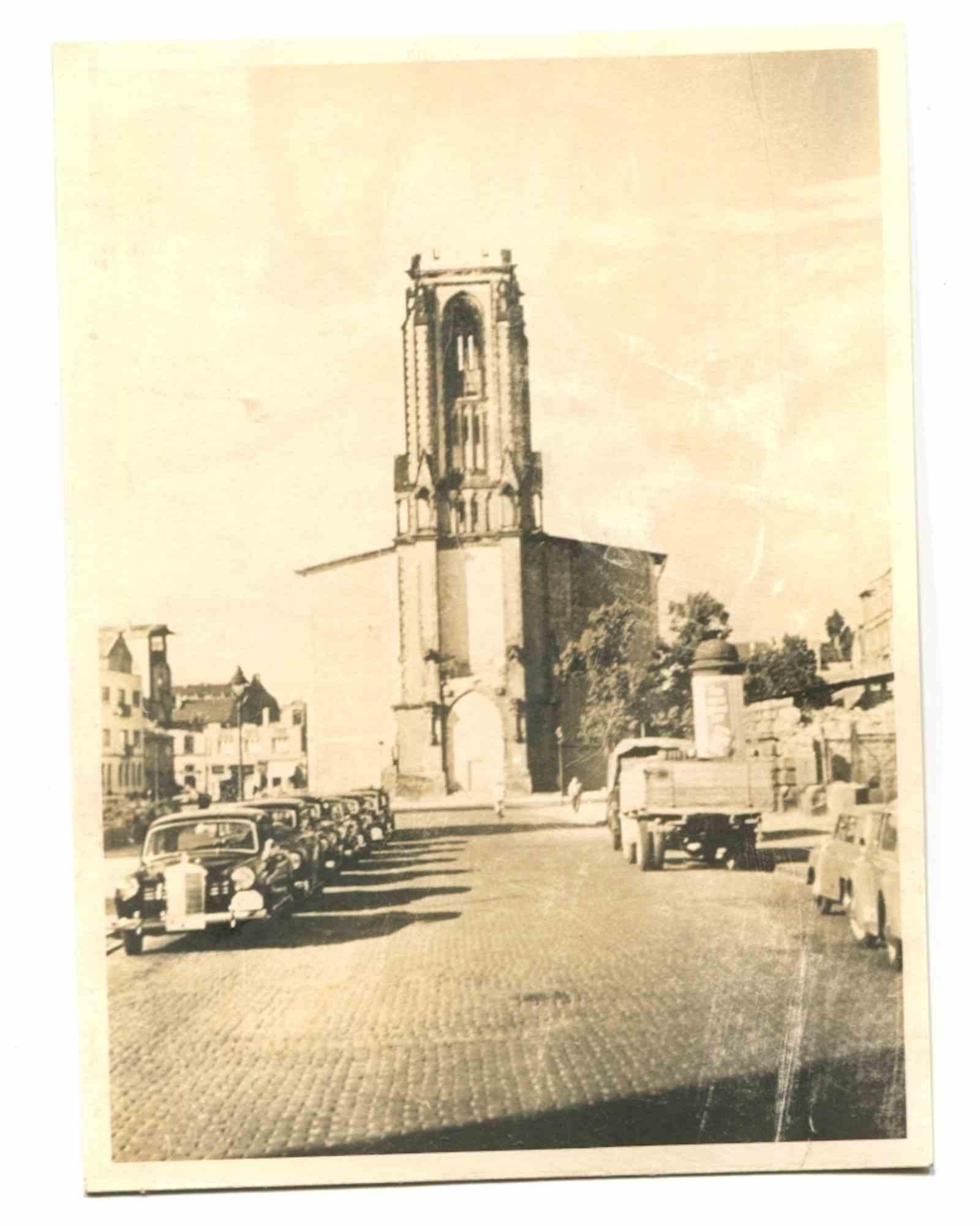 Figurative Photograph Unknown - Vue de l'Église Saint-Jacques de Dieppe - Photographie - Milieu du XXe siècle