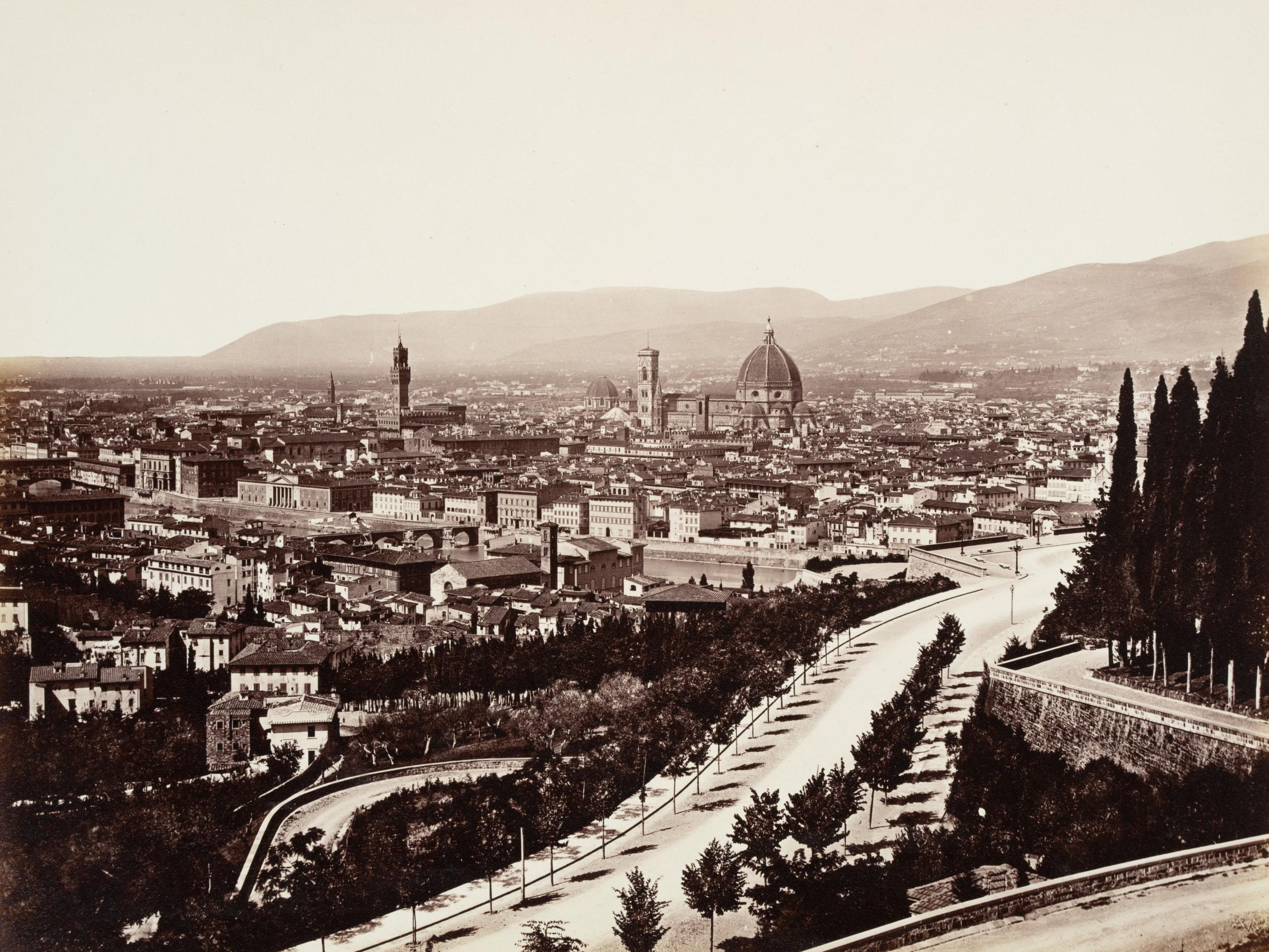 Fratelli Alinari Landscape Photograph - View of Florence
