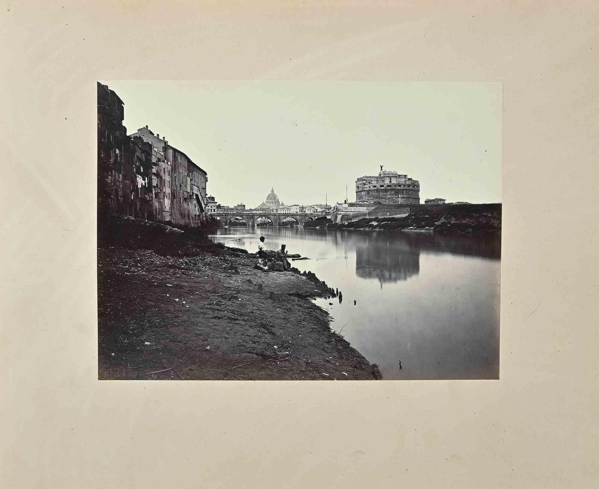 Landscape Photograph Unknown - View Of Rome - Photographie vintage - Début du 20e siècle