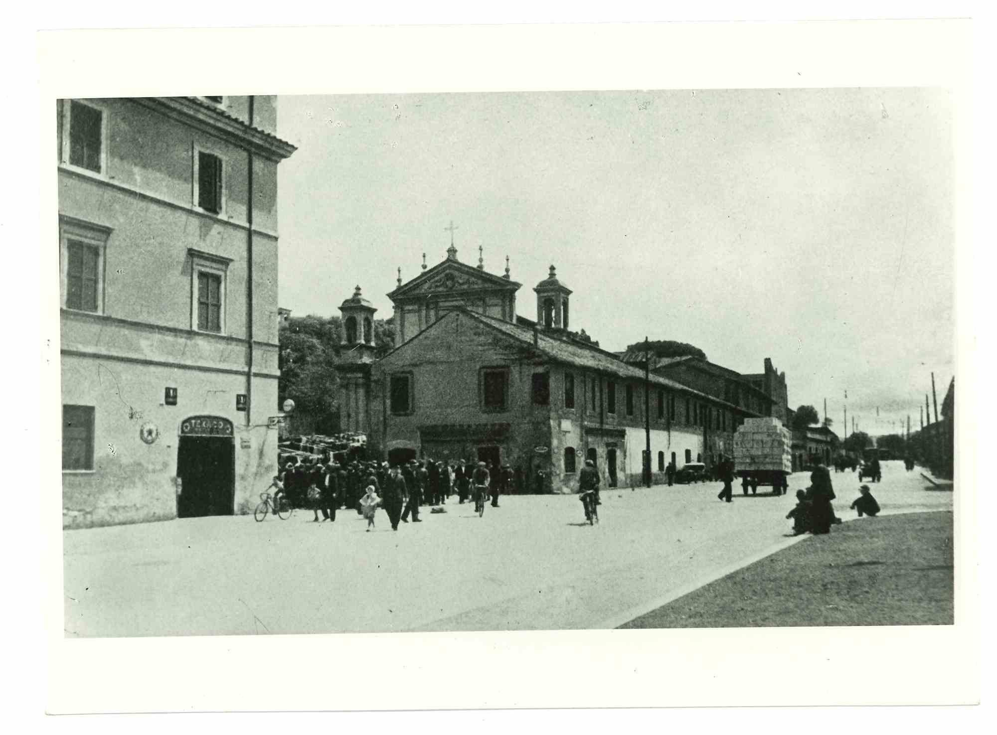 Unknown Landscape Photograph - View Of Rome - Vintage Photograph - Early 20th Century