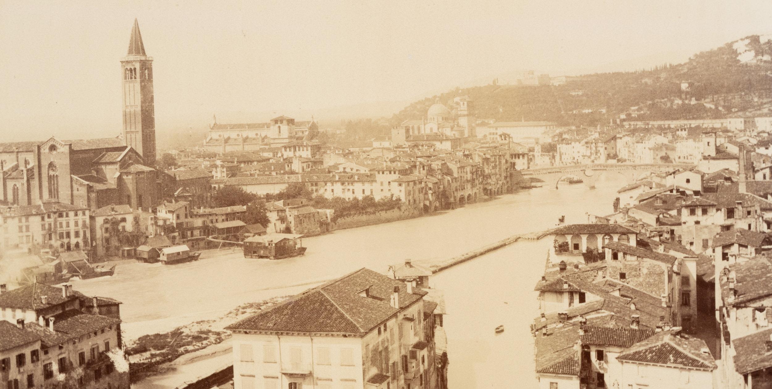View of Verona with Adige - Photograph by Unknown