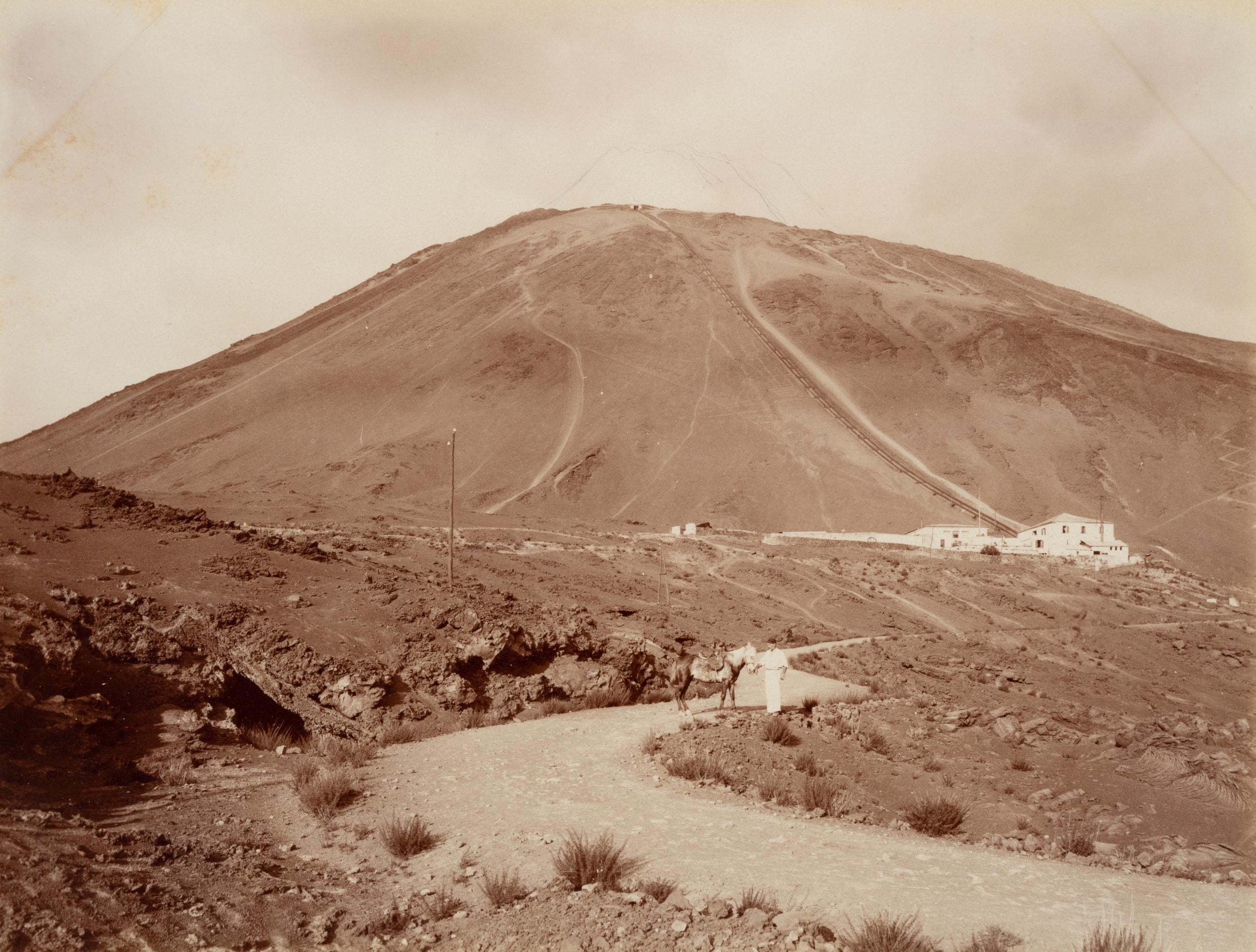 Fratelli Alinari Landscape Photograph - View of Vesuvius and the surrounding countryside