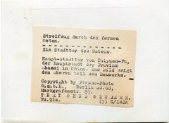 View on the City of Taiyuan - Vintage Photo 1938