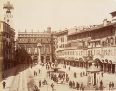 Ansicht über der Piazza delle Erbe, Verona