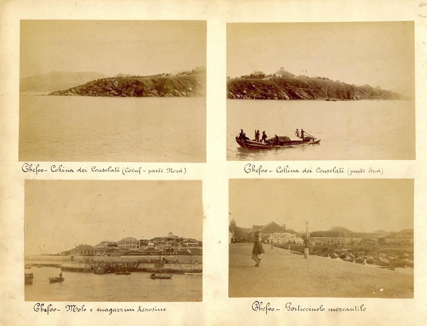 Unknown Black and White Photograph - Views of Chefoo - Ancient Albumen Print 1880/1900
