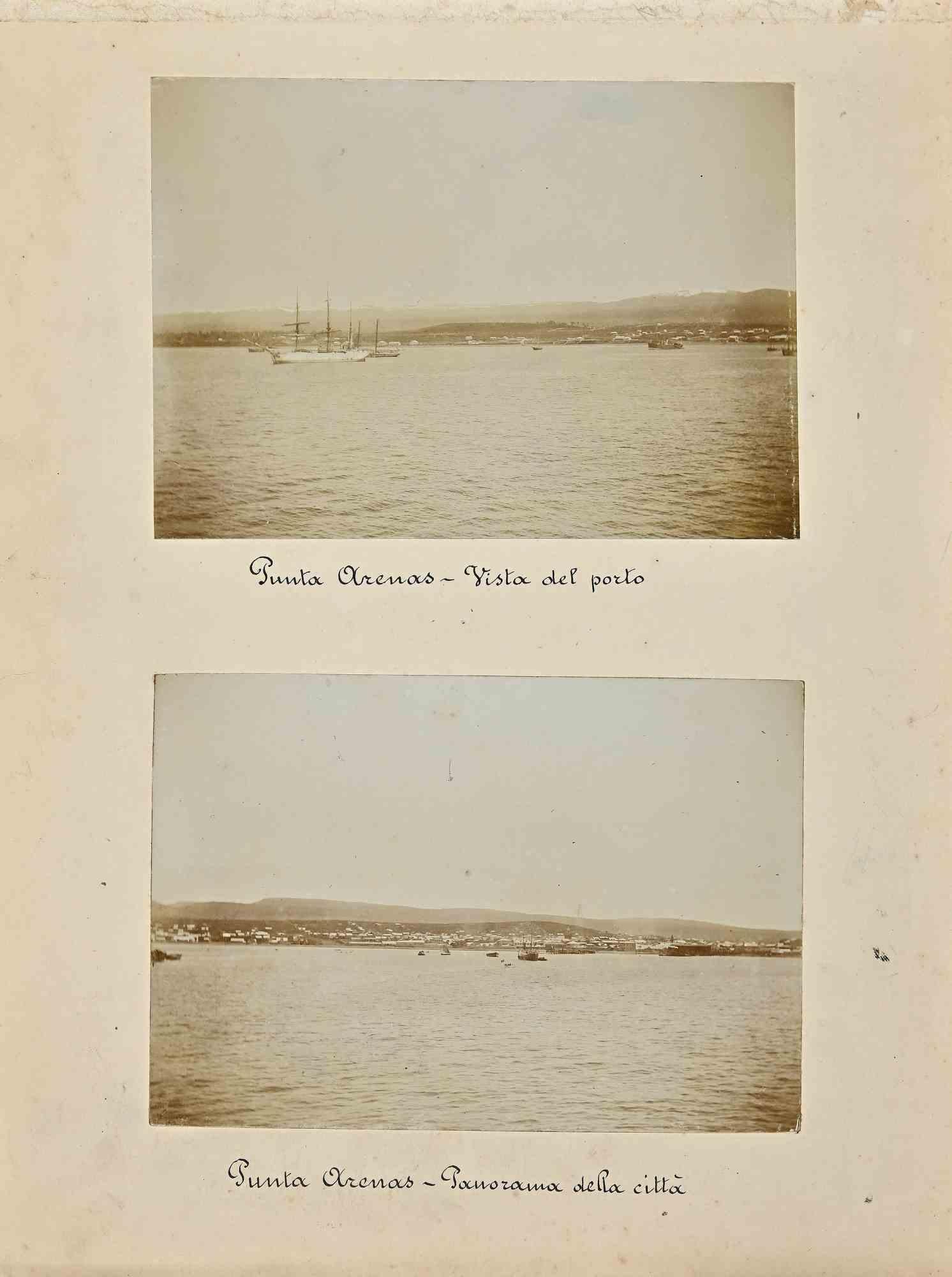 Unknown Figurative Photograph - Views of Punta Arenas - Silver Salt Photographs - Early 20th Century