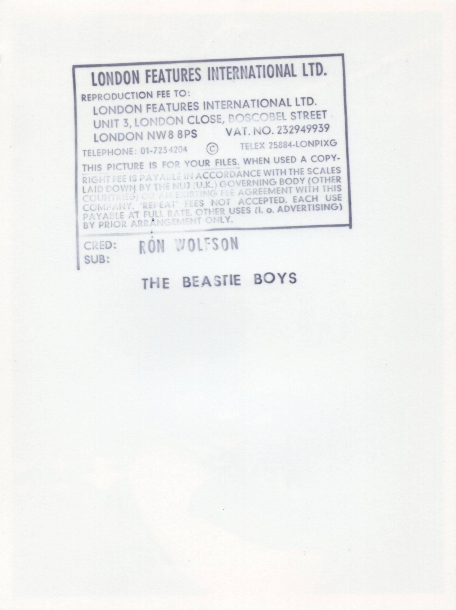 Vintage Beastie Boys Photograph (1980s Hip Hop photography) - Gray Portrait Photograph by Unknown