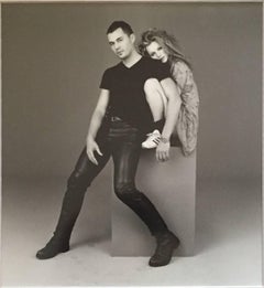 Vintage B&W Fine Art Fashion Photgraph of Kate Moss & Paul Rowland