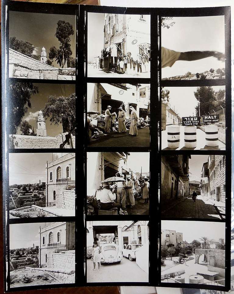 Vintage Contact Sheet Jaffa, Jerusalem circa 1940s - Modern Photograph by Unknown