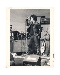 Photographie de Lou Reed des années 1970 (roche glacée)