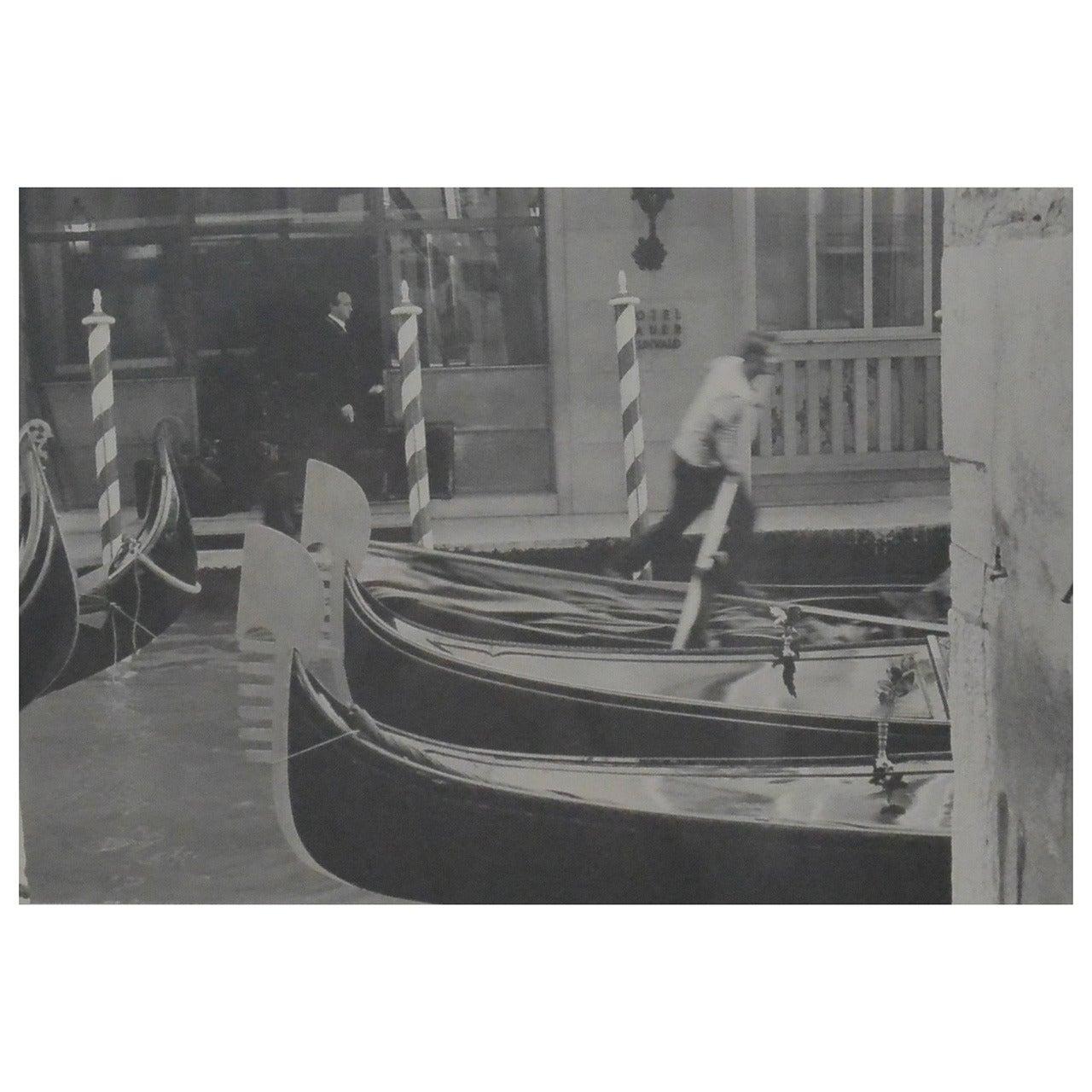 Unknown Black and White Photograph - Vintage Original Photograph, Hotel Bauer Venice