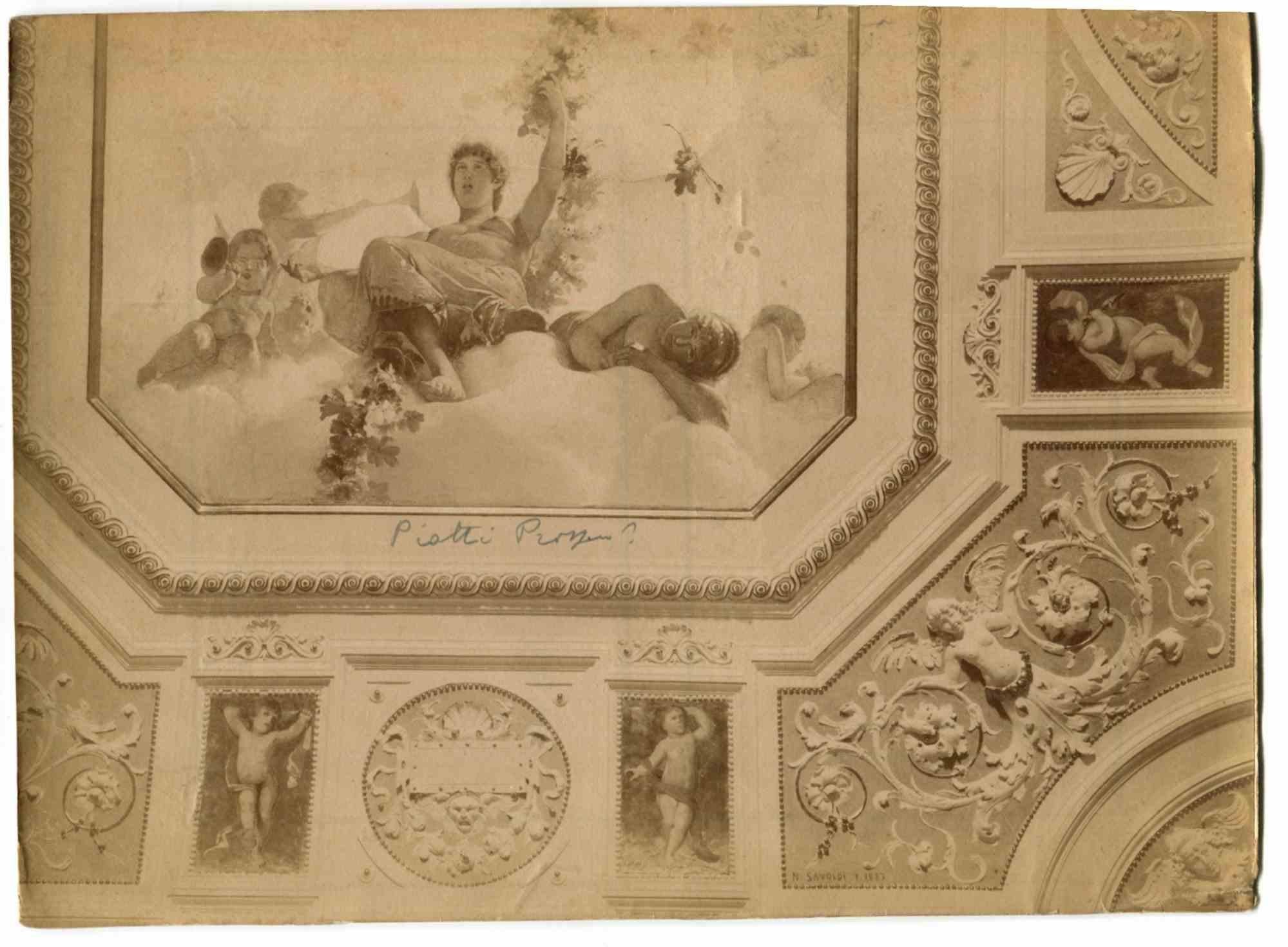 Unknown Figurative Photograph - Vintage Photo of a Fresco - Vintage Photo - Early 20th Century