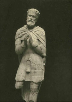 Vintage Photo of a Statue by Girolamo Santacroce - Early 20th Century