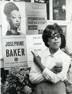Vintage Photo of Josephine Baker by Erik Petersen - Late 1960s
