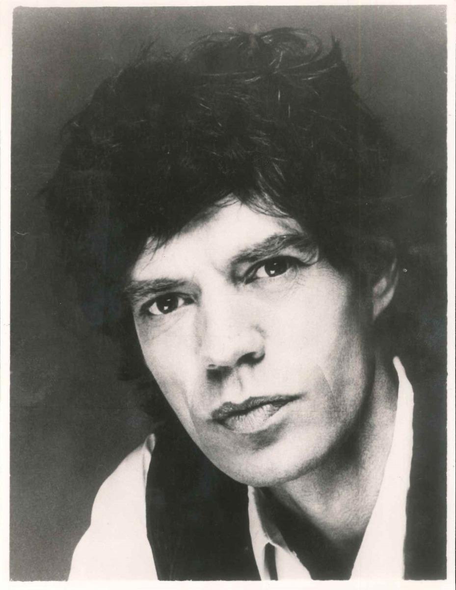Unknown Black and White Photograph - Vintage Photo of Mick Jagger - 1980s