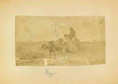 Vintage Photo of Painting by Giuseppe Raggio  - Rider - Early 20th Century