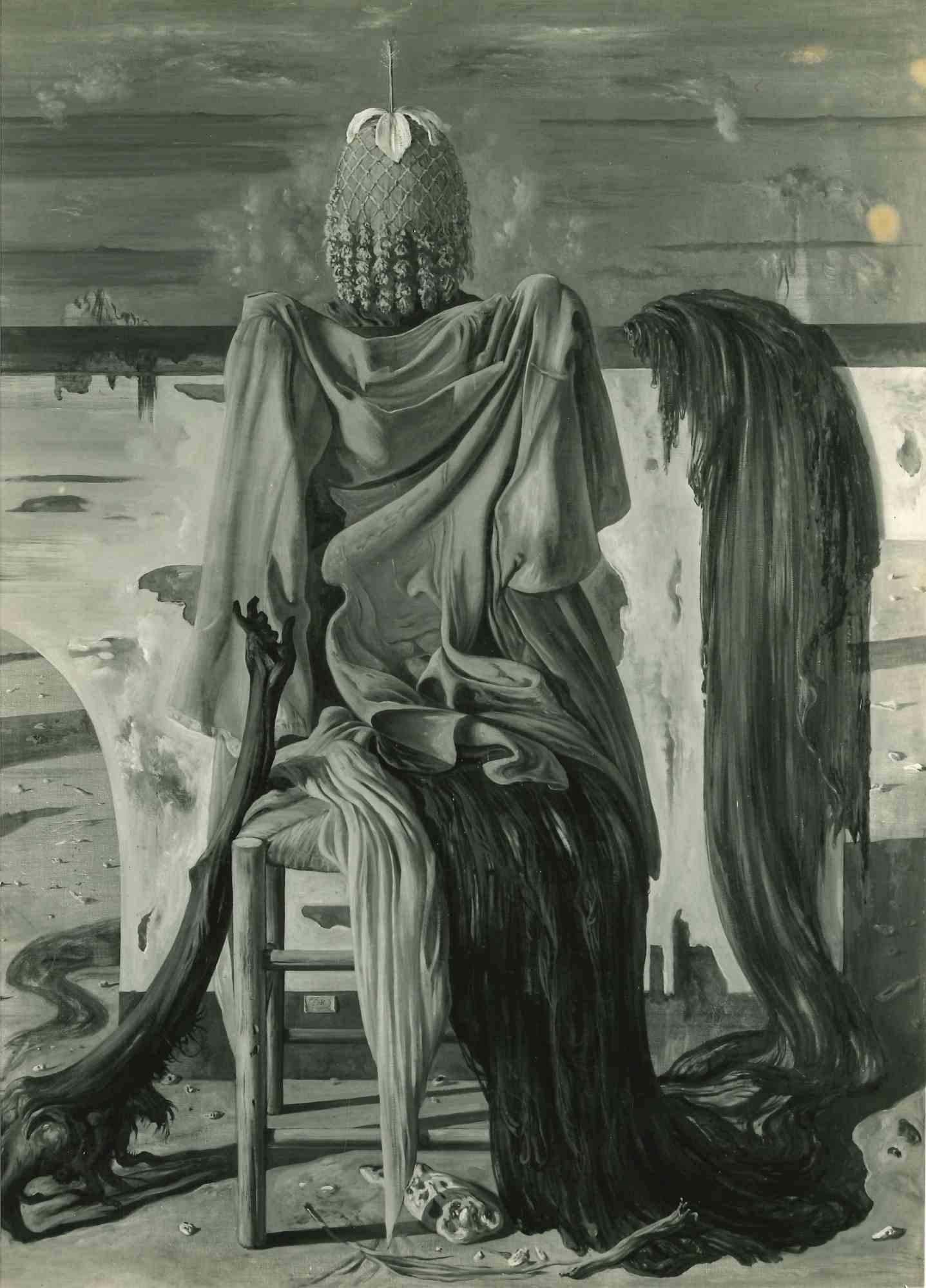 Figurative Photograph di Unknown - Foto d'epoca di un quadro  - Inizio del XX secolo