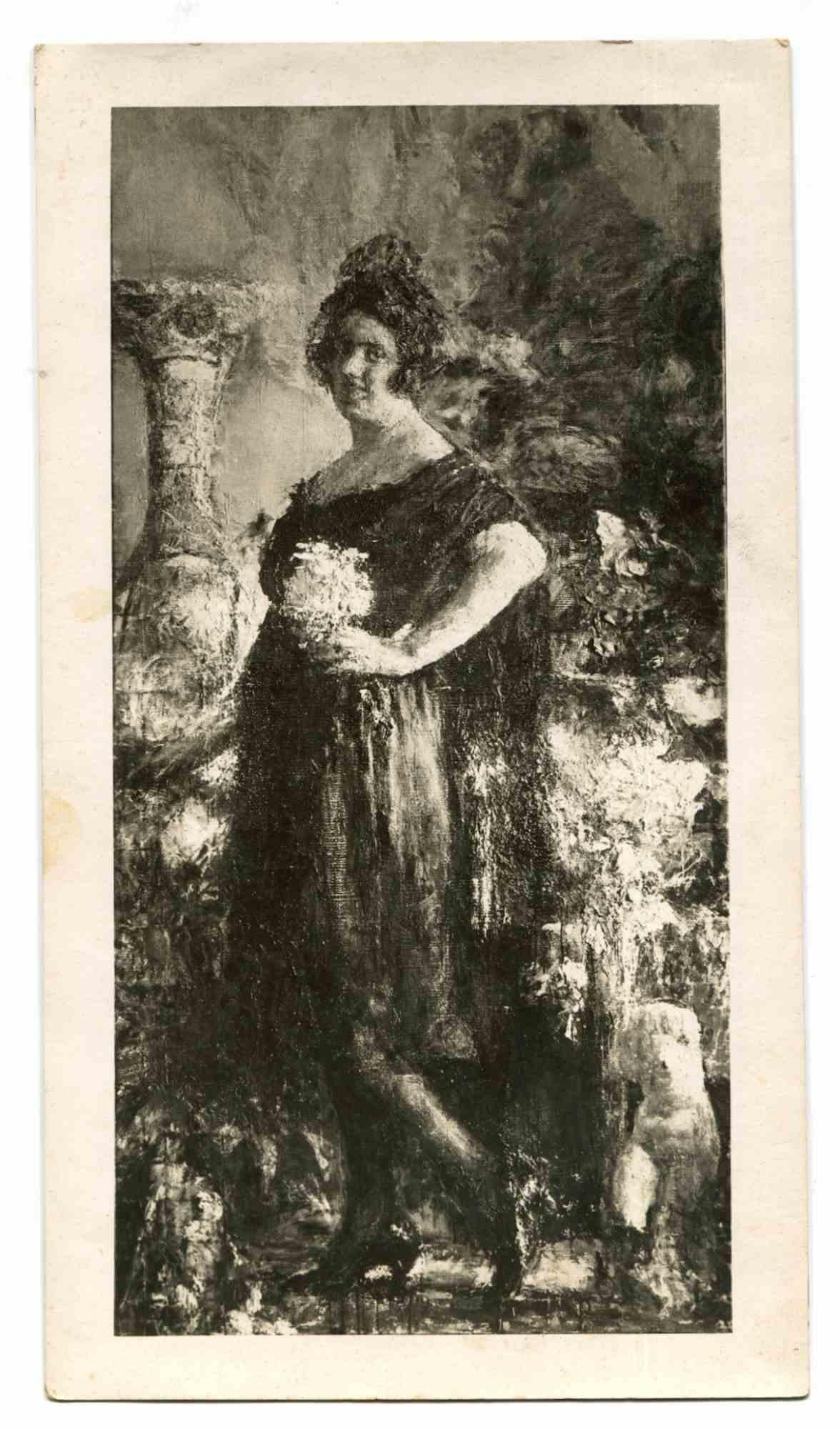 Unknown Figurative Photograph - Vintage Photo of Painting - Early 20th Century