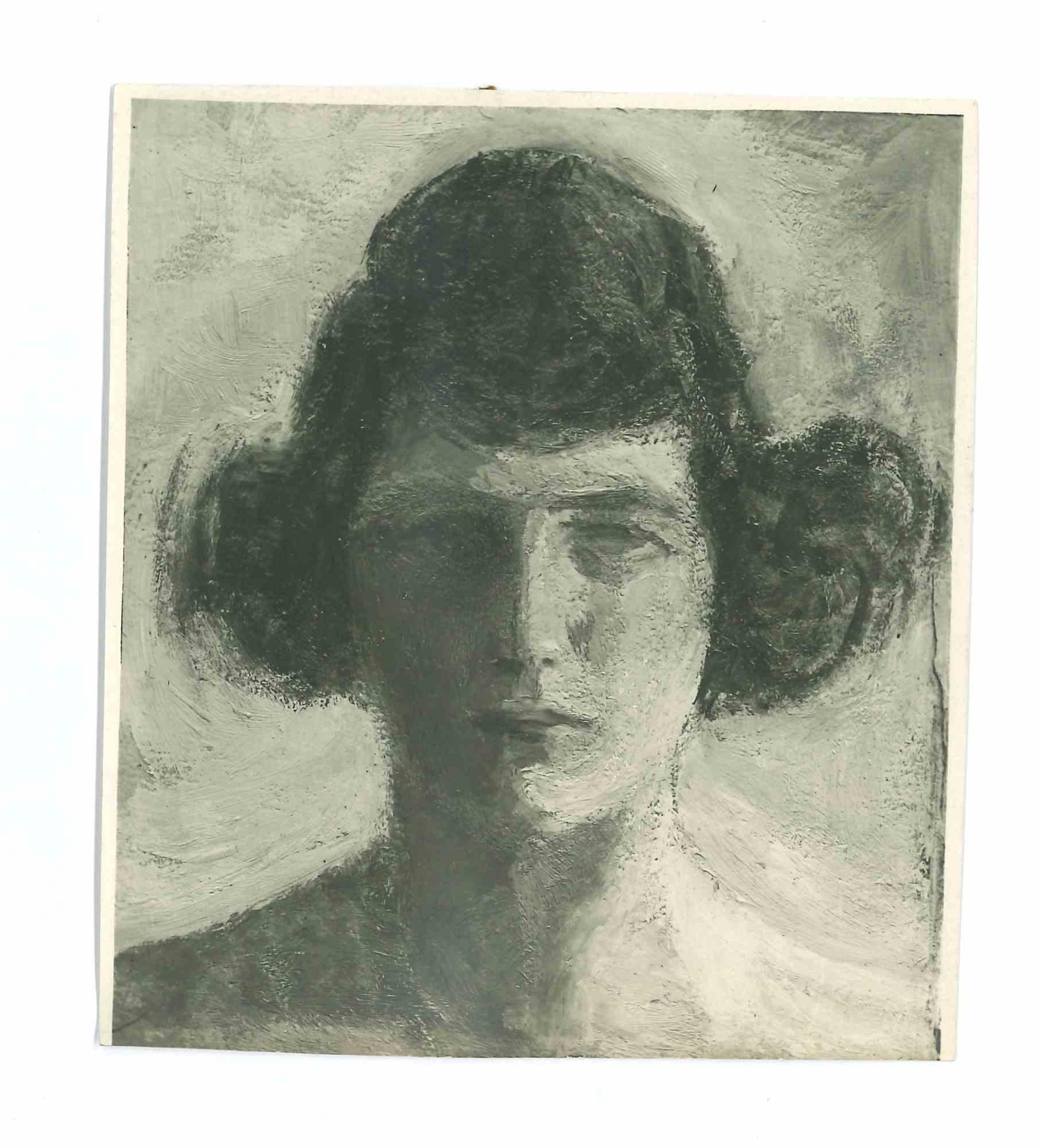 Unknown Portrait Photograph – Vintage-Foto eines Gemäldes  Porträt – Porträt – frühes 20. Jahrhundert