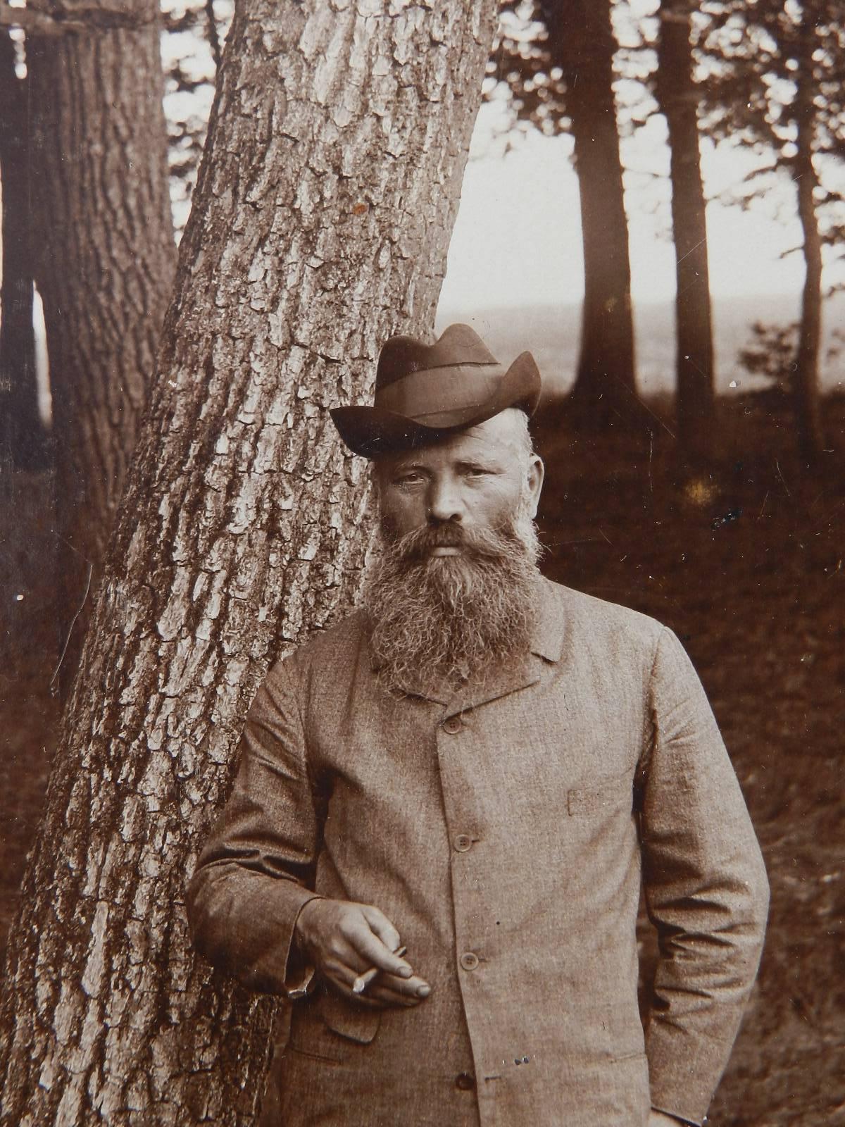 Antique Portrait Photograph of a Country Gentleman Sepia toned German Man 2