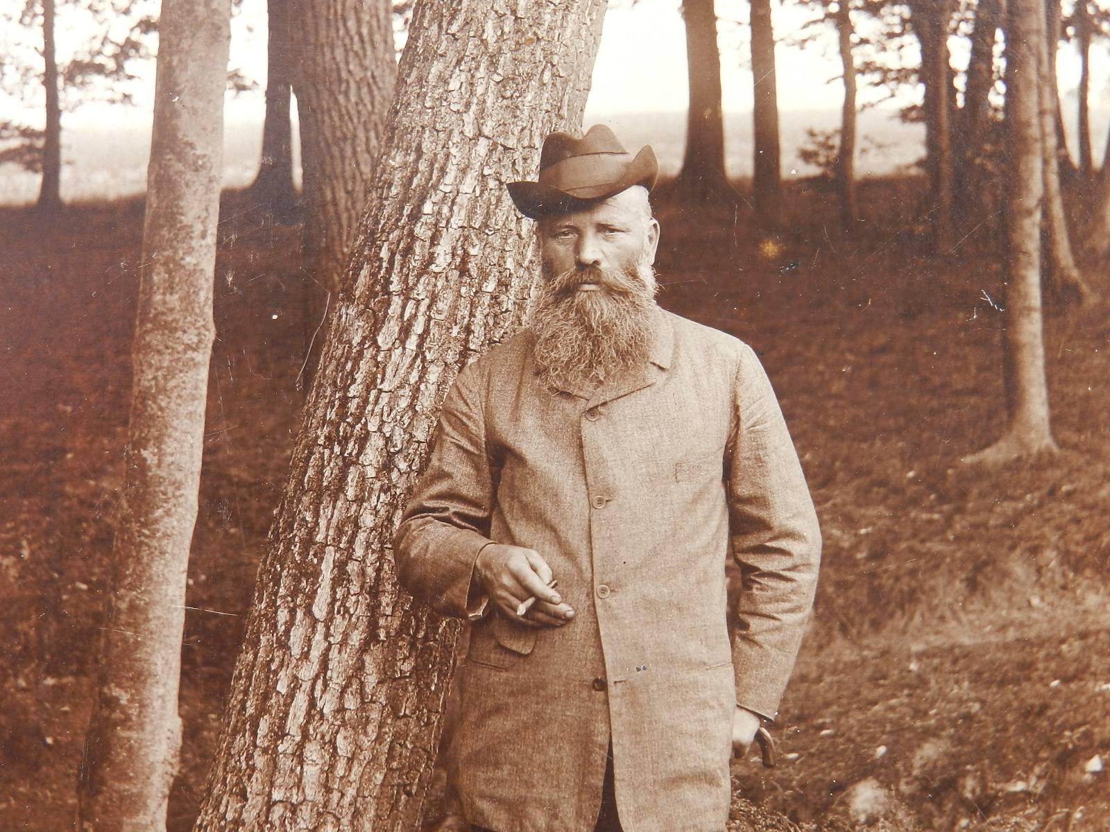 Antique Portrait Photograph of a Country Gentleman Sepia toned German Man 3
