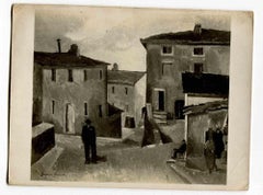 Vintage Photograph of a Painting by Beppe Guzzi - Mid-20th Century