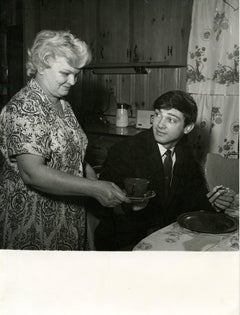 Vintage Portrait of Gene Pitney with his Mother - 1960s