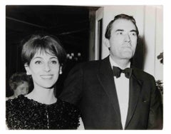 Vintage Press Photograph of Gregory Peck with Veronique Passani - 1960s