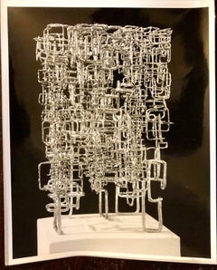 Vintage Silver Gelatin Photo of Ibram Lassaw Modernist Sculpture (Photograph)