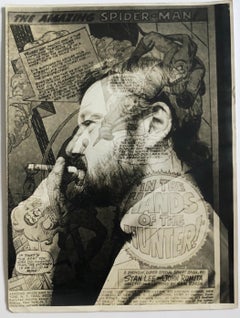 Vintage Silver Gelatin Photograph Marvel Comic Book, Amazing Spider Man Pop Art