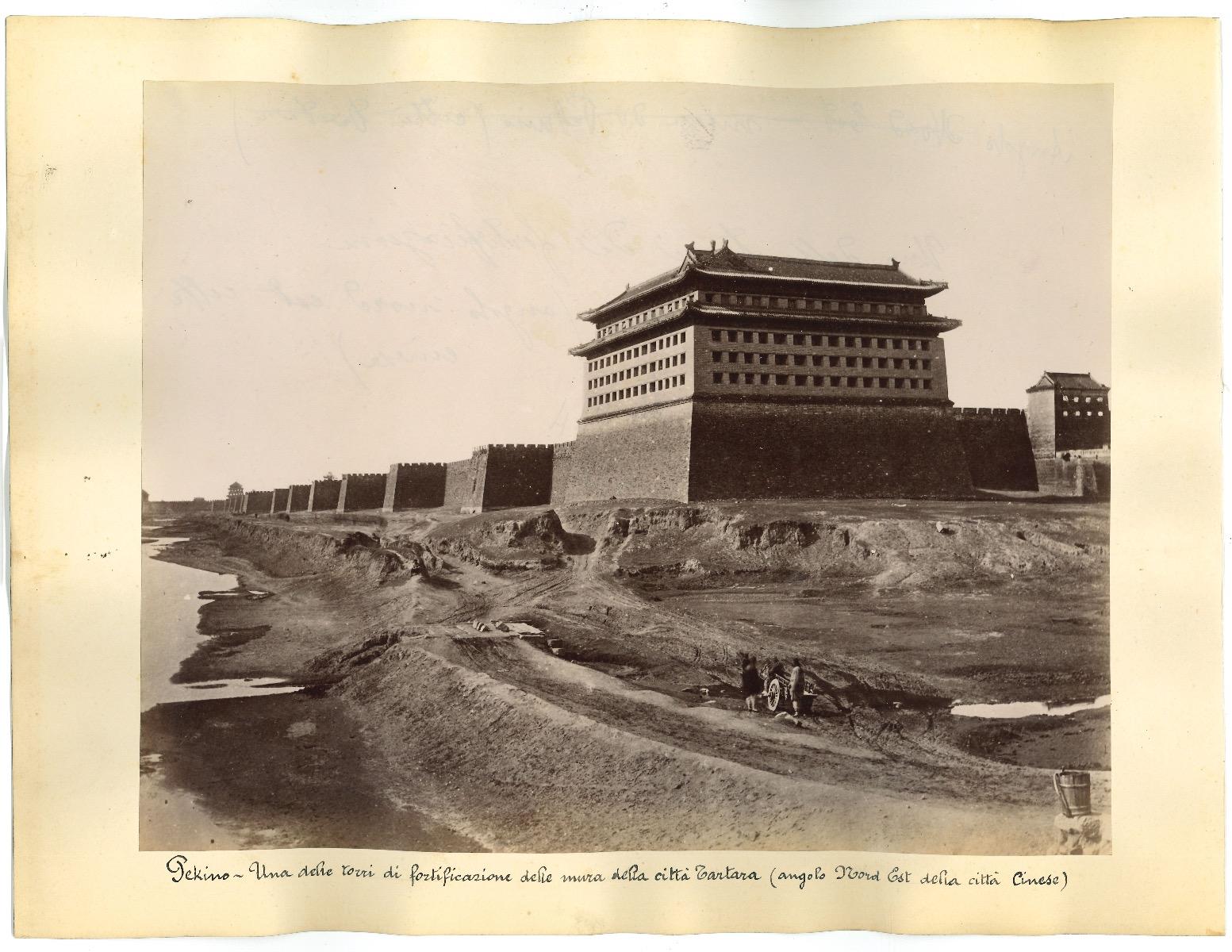 Walls and Fortification in Beijin - Original Albumen Print - 1880/90s - Photograph by Unknown