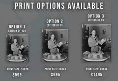 Walt Disney Posed Indoors Fine Art Print