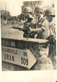 Photo vintage de la guerre en Algérie - années 1960