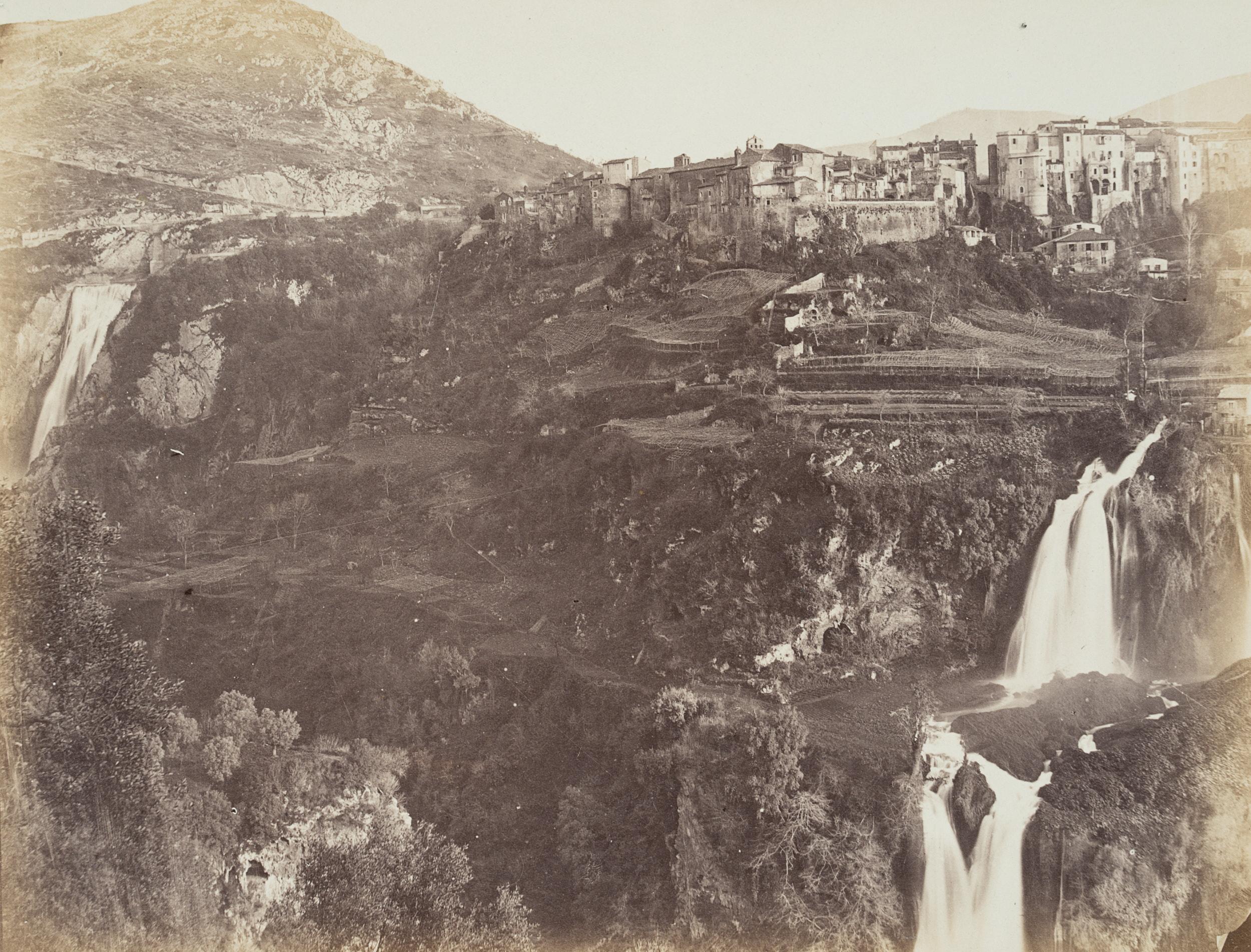 Fratelli Alinari Landscape Photograph - Waterfalls v. Tivoli