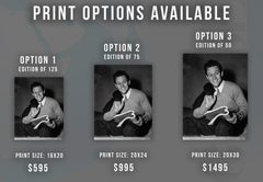 William Holden Smiling With Book in Hand Fine Art Print