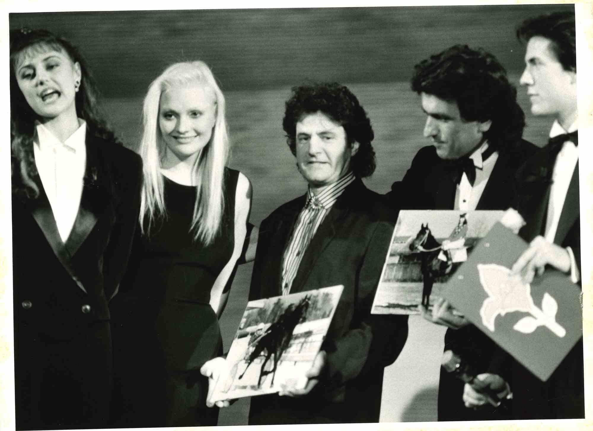 Unknown Portrait Photograph - Winner of Sanremo (Anna Oxa, Fausto Leali, Toto Cutugno) -Photograph - 1980s