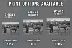 Winston Churchill with Horse Globe Photos Fine Art Print