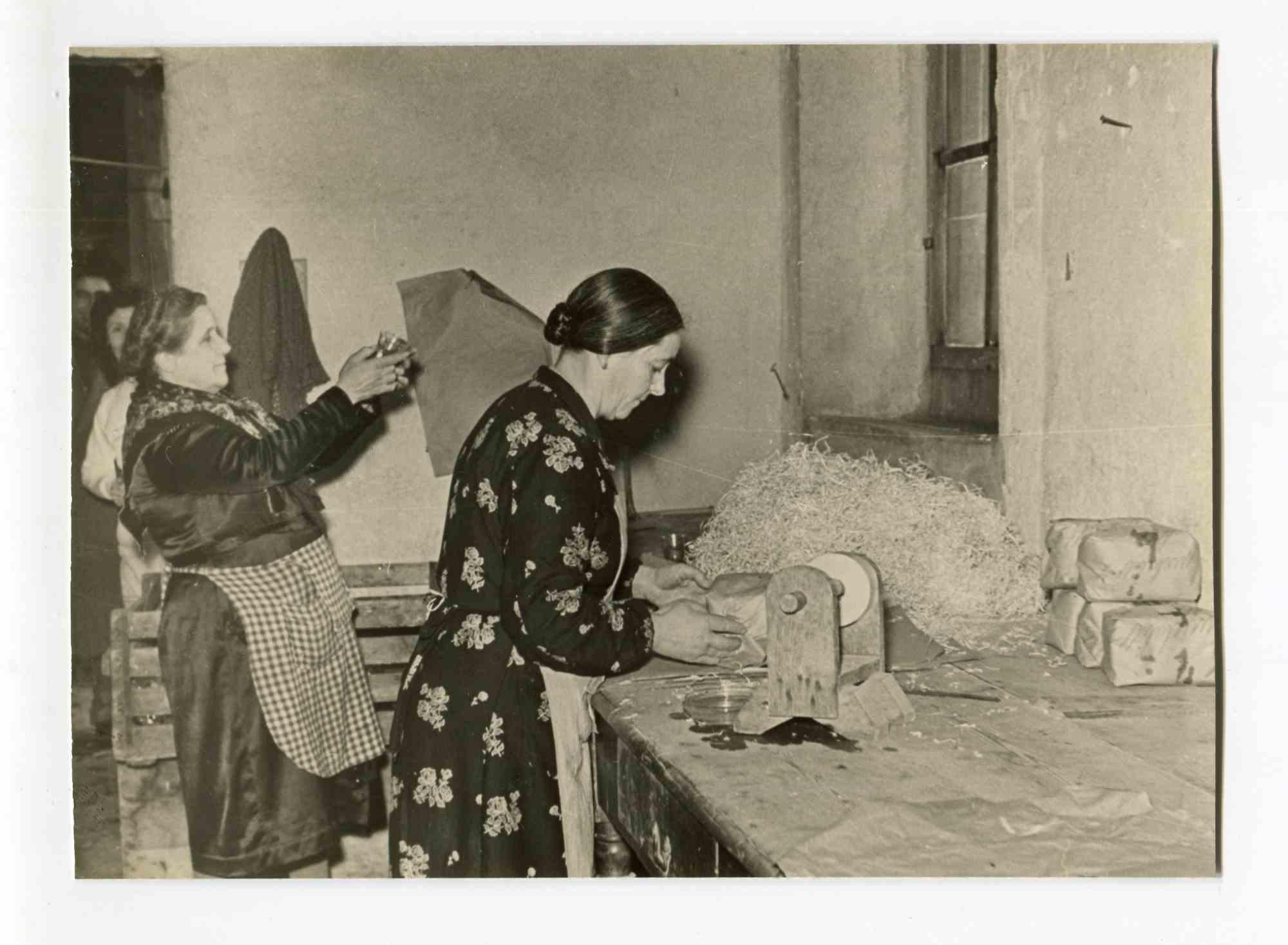 Unknown Portrait Photograph - Women at Work - Vintage Photograph About Women Rights - 1950s