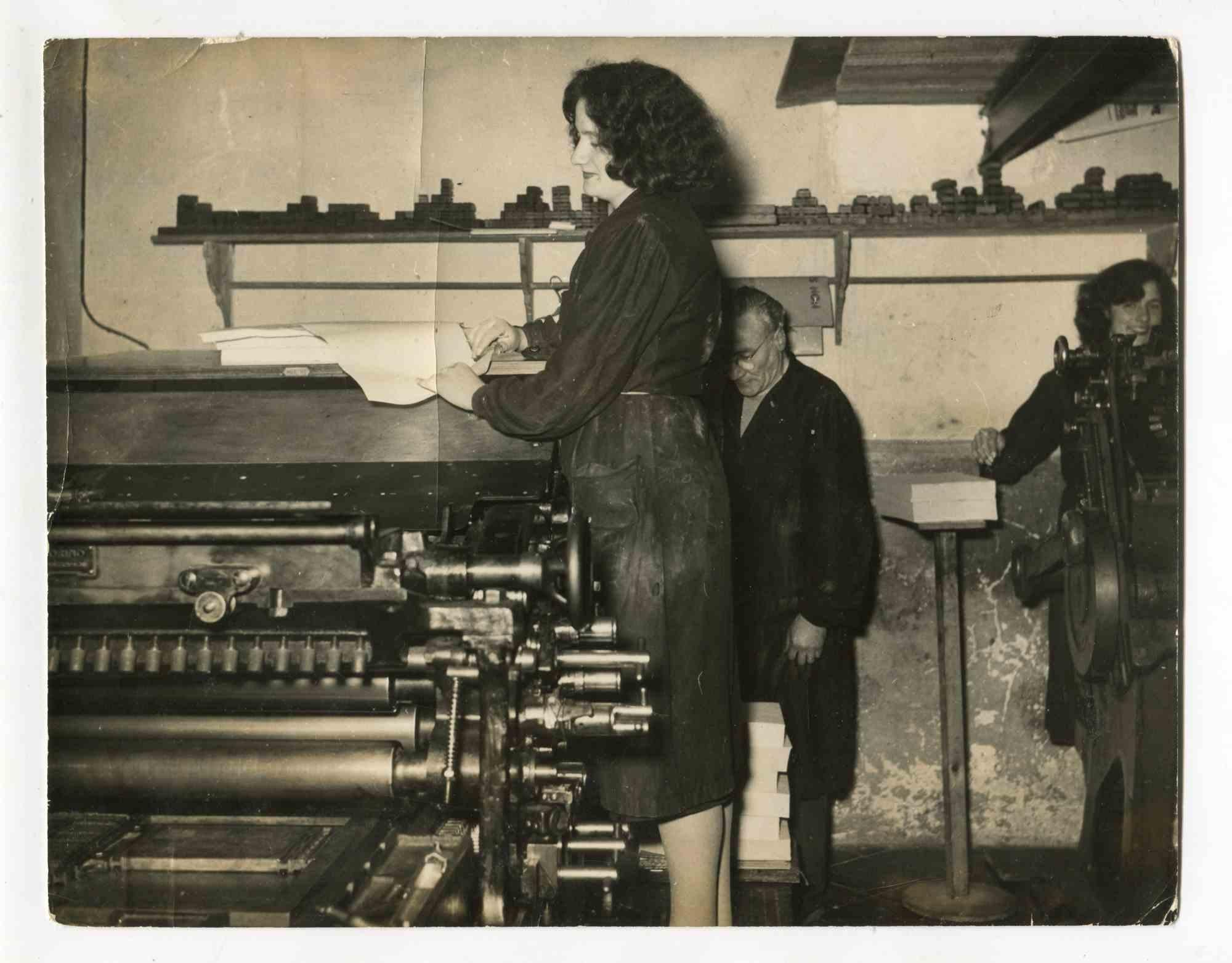 Unknown Portrait Photograph - Women at Work - Vintage Photograph About Women Rights - 1960s