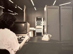 Vintage Women Working at Italtel -New Technologies in the 1970