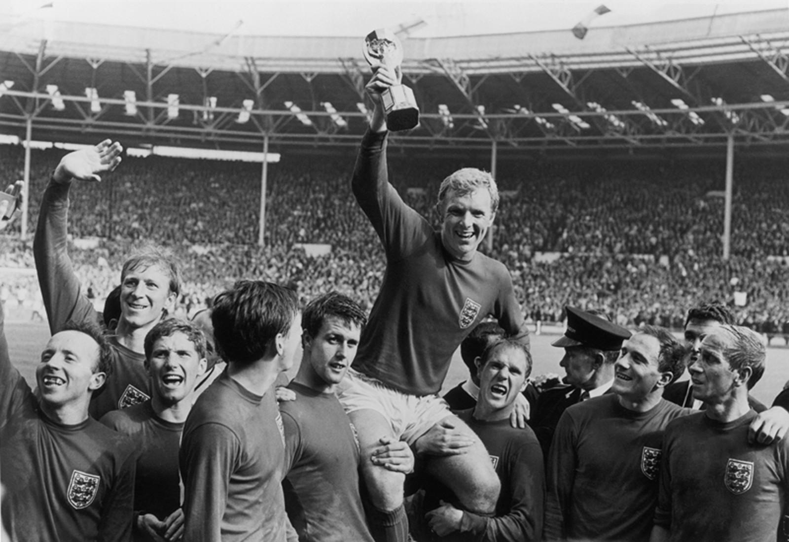 World Cup Victory - Bobby Moore and Geoff Hurst World Cup Final Wembley 1966