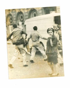 Verwundeter Soldat in Algerien – Historisches Foto  - 1962