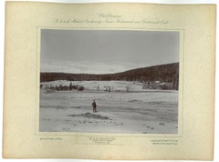 Yellowstone Park - Upper Geyser Basin - Antique Photo 1893