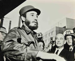  Young Fidel Castro - Vintage b/w Photo-1957
